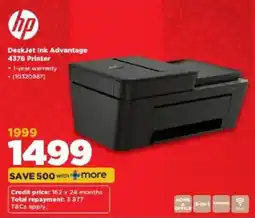 HiFi Corp Hp DeskJet Ink Advantage 4376 Printer offer