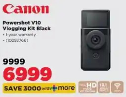 HiFi Corp Canon Powershot V10 Vlogging Kit Black offer