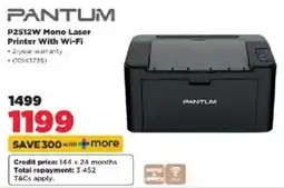 HiFi Corp Pantum P2512W Mono Laser Printer With Wi-Fi offer