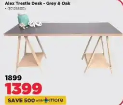 HiFi Corp Alex Trestle Desk Grey & Oak offer