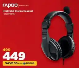 HiFi Corp Rapoo H150 USB Stereo Headset offer