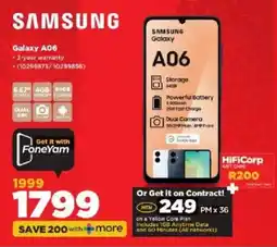 HiFi Corp Samsung Galaxy A06 offer