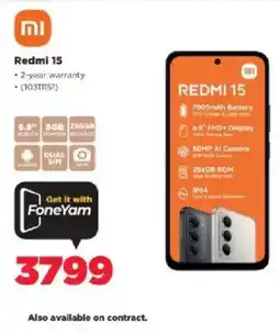 HiFi Corp Redmi 15 offer