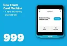 HiFi Corp Yoco Neo Touch Card Machine offer