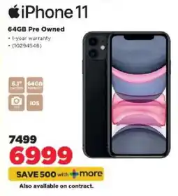 HiFi Corp iPhone 11 64GB Pre Owned offer