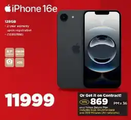 HiFi Corp iPhone 16e 128GB offer