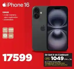 HiFi Corp iPhone 16 128GB offer