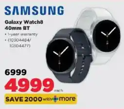 HiFi Corp Samsung Galaxy Watch8 40mm BT offer