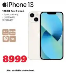 HiFi Corp iPhone 13 128GB Pre Owned offer