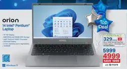 Incredible Connection Orion 14 Intel Pentium Laptop offer