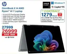 Incredible Connection Hp OmniBook X 14 AMD Ryzen AI 7 Laptop offer