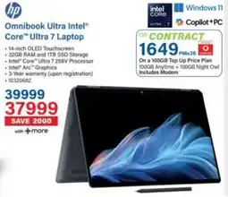 Incredible Connection Hp Omnibook Ultra Intel Core Ultra 7 Laptop offer