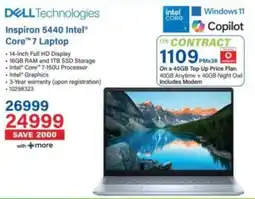 Incredible Connection Dell Inspiron 5440 Intel Core 7 Laptop offer