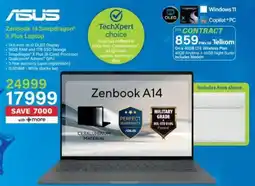 Incredible Connection Asus Zenbook 14 Snapdragon X Plus Laptop offer