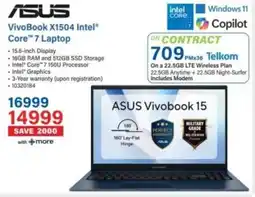 Incredible Connection Asus VivoBook X1504 Intel Core 7 Laptop offer