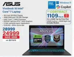 Incredible Connection Asus Vivobook 16 Intel Core 7 Laptop offer