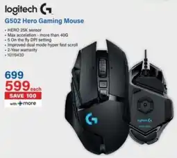 Incredible Connection Logitech G502 Hero Gaming Mouse offer