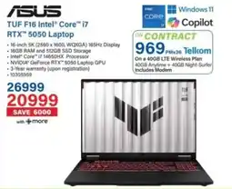 Incredible Connection Asus TUF F16 Intel Core i7 RTX 5050 Laptop offer