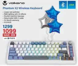 Incredible Connection Volkano Phantom X2 Wireless Keyboard offer