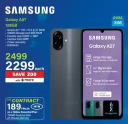 Incredible Connection Samsung Galaxy A07 128GB offer