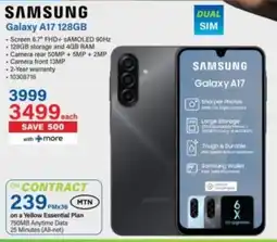 Incredible Connection Samsung Galaxy A17 128GB offer