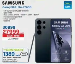 Incredible Connection Samsung Galaxy S26 Ultra 256GB offer