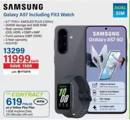 Incredible Connection Samsung Galaxy A57 Including Fit3 Watch offer