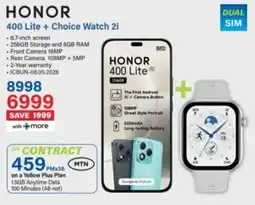 Incredible Connection Honor 400 Lite + Choice Watch 2i offer
