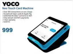 Incredible Connection Yoco Neo Touch Card Machine offer