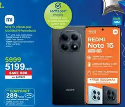 Incredible Connection Redmi Note 15 256GB plus 10000mAH Powerbank offer