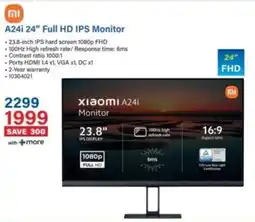 Incredible Connection Xiaomi A24i 24" Full HD IPS Monitor offer
