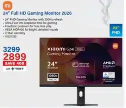 Incredible Connection Xiaomi 24" Full HD Gaming Monitor 2026 offer
