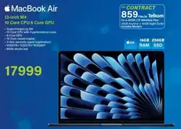 Incredible Connection MacBook Air 13-inch M4 10 Core CPU 8 Core GPU offer