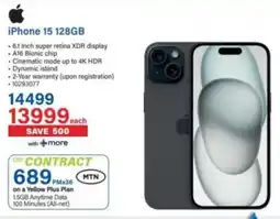 Incredible Connection iPhone 15 128GB offer