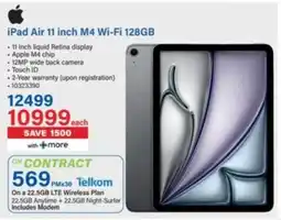 Incredible Connection Apple iPad Air 11 inch M4 Wi-Fi 128GB offer