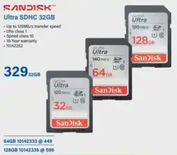 Incredible Connection SanDisk Ultra SDHC 32GB offer