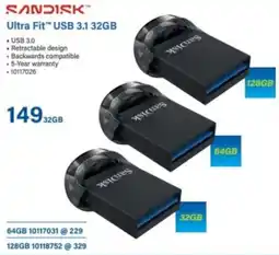Incredible Connection SanDisk Ultra Fit USB 3.1 32GB offer