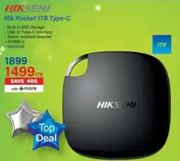Incredible Connection Hiksemi Hik Pocket 1TB Type-C offer