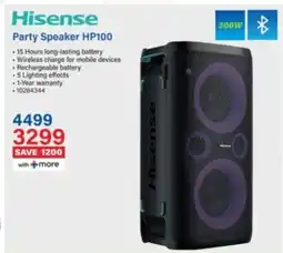 Incredible Connection Hisense Party Speaker HP100 offer