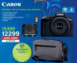 Incredible Connection Canon EOS R50 + RF-S 18-45mm Lens Travel Kit offer