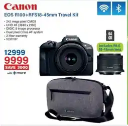 Incredible Connection Canon EOS R100 + RFS18-45mm Travel Kit offer