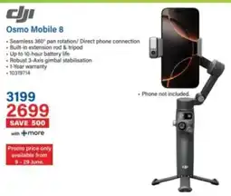Incredible Connection Dji Osmo Mobile 8 offer