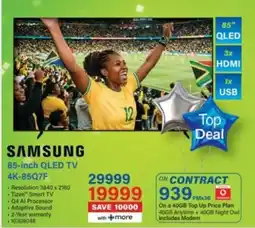 Incredible Connection Samsung 85-inch QLED TV 4K-85Q7F offer