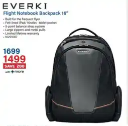 Incredible Connection Everki Flight Notebook Backpack offer