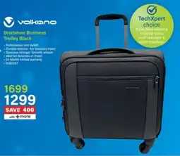 Incredible Connection Volkano Bradshaw Business Trolley Black offer