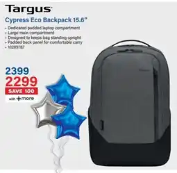 Incredible Connection Targus Cypress Eco Backpack offer