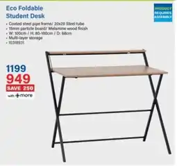 Incredible Connection Eco Foldable Student Desk offer