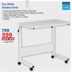 Incredible Connection Eco White Student Desk offer