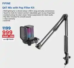 Incredible Connection Fifine Q6T Mic with Pop Filter Kit offer
