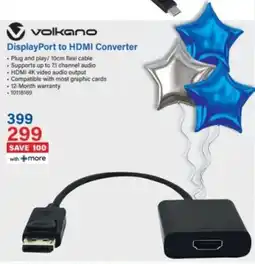 Incredible Connection Volkano DisplayPort to HDMI Converter offer